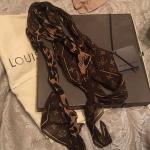 Louis Vuitton neck or purse scarf